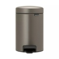 BRABANTIA, BRABANTIA - Treteimer NEWICON - beigegrau - Metall - 17cm/17cm