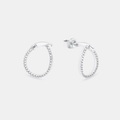 Amor Creolen Damen Silber 17mm