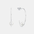 Amor Creolen Damen Silber 30mm