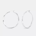 Amor Creolen Damen Silber 40mm
