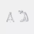 Amor Ohrstecker Damen Silber ONE SIZE
