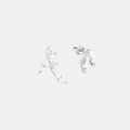 Amor Ohrstecker Damen Silber ONE SIZE