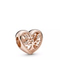 Pandora Rose Openwork Family Tree Heart Charm Damen