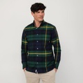 Hemd, Classic Fit, Langarm Herren Grün M