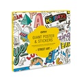 Poster zum Ausmalen und Stickers Multicolor