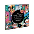 Poster zum Ausmalen und Stickers Multicolor