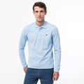 Poloshirt, Regular Fit, Langarm Herren Hellblau T3