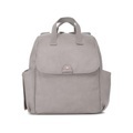 Babymel, Babymel Wickelrucksack Robyn Convertible Backpack Faux Leather Pale Grey - grau