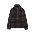 Fleecejacke Ohne Kapuze Herren Dunkelbraun S
