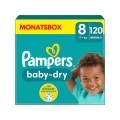 Pampers Baby-Dry Windeln, Gr. 8, 17+kg, Monatsbox (1 x 120 Windeln)