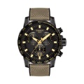 Chronograph Uhr Damen Grün 45mm