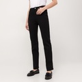 Jeans, Straight Leg Fit Damen Schwarz L32/W34