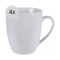 Koop, Tasse Porzellan weiss 4er Set