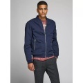 Jack & Jones Essentials zip through bomber jacket in navy
