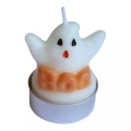 3 Kerzen Geister Halloween Teelichter Multicolor