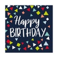 Amscan, Servietten Happy Birthday Multicolor