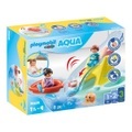 70635 1.2.3 AQUA Badeinsel mit Wasserrutsche, Konstruktionsspielzeug