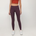 Lange Sport Tights Damen Aubergine L