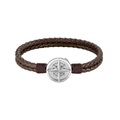 Armband Herren Braun 19cm