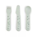 Done by Deer? Kinderbesteck Set Foodie Happy dots Rosa