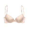 LASCANA Push-up-BH, aus edler Qualität mit hohem Seidenanteil und floraler Spitze, Dessous