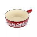 Kuhn Rikon Caquelon Induktion Gusseisen rot Alpweide 24 cm - 2.4 l - BOX - rot Caquelons