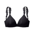 LASCANA Push-up-BH, ohne Bügel mit wunderschönen Spitzenträgern
