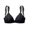 LASCANA Push-up-BH, ohne Bügel mit wunderschönen Spitzenträgern