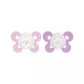 chicco Physio Comfort Silikon-Beruhigungssauger Girl rosa 6M+ 2 Stück - rosa/pink