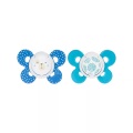 chicco Physio Comfort Silikon-Beruhigungssauger Boy blau 6M+ 2 Stück