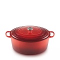 Le Creuset, Le Creuset - Schmortopf mit Deckel  Signature 40 cm - Rot