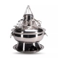 Nouvel Mongolen-Set silber mit 3 Brennern