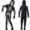 Smiffy's, Smiffy's Skeleton Costume Bambini con Costume Nero Nero KIND 4-6 Jahre