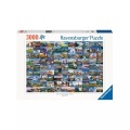 Ravensburger, Ravensburger Puzzle 99 beautiful Places of Europe, 3000 Teile