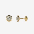Caramel Ohrstecker Gelbgold Damen Gelbgold ONE SIZE