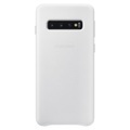 Samsung Galaxy S10 Echtleder Cover Hardcase Hülle Weiss (EF-VG973LWEGWW)