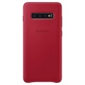 Samsung Galaxy S10 Plus Echtleder Cover Hardcase Hülle Rot (EF-VG975LREGWW)