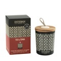 Esteban - Duftkerze BOUQUET CLASSIC - Naturstoff - weiss - 8 cm