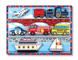 Melissa & Doug, Melissa & Doug Holzklotz-Puzzle - Fahrzeuge