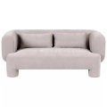 Beliani - 3 Sitzer Sofa aus Stoff Retro HOGBO, One Size, Perle