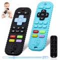 Activity-board - Baby Beißspielzeug, 3 Stück Baby-Fernbedienung Beißring, Silikon Beißhilfe Baby BPA-frei mit Baby, One Size, Multicolor