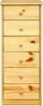 Kommode Bronda Kiefernholz mit 6 Schubladen natur 106