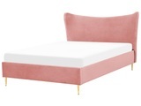 Bett mit Lattenrost aus Samtstoff Modern CHALEIX Bett mit Lattenrost aus Samtstoff Modern CHALEIX
