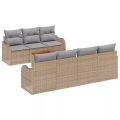 VidaXL - Garten-sofa poly-rattan, One Size, Beige