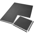 TecTake, Bodenschutzmatte 6-tlg. Unisex Schwarz ONE SIZE