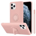 Hülle für Apple iPhone 11 PRO TPU Silikon mit Ring Liquid