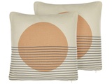 Kissen 2er Set aus Polyester Modern MOONFLOWER Kissen 2er Set aus Polyester Modern MOONFLOWER