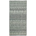 Beliani Teppich schwarz-grau Zickzackmuster 80 x 150 cm KEBAN