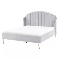 Bett mit Lattenrost aus Samtstoff Retro AMBILLOU Bett mit Lattenrost aus Samtstoff Retro AMBILLOU