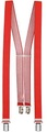 Hosenträger Rot Mit 4 Stabile Clips - 25mm Breit Unisex Multicolor ONE SIZE